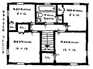 Upper Level Floor Plan.