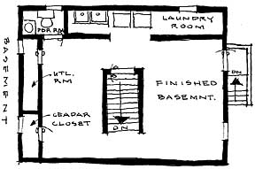 Basement Level Floor Plan.